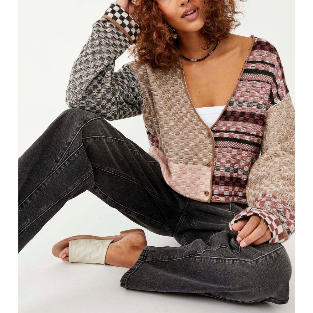 NWOT Free People Ready Set Go Cardi / Toffee Combo